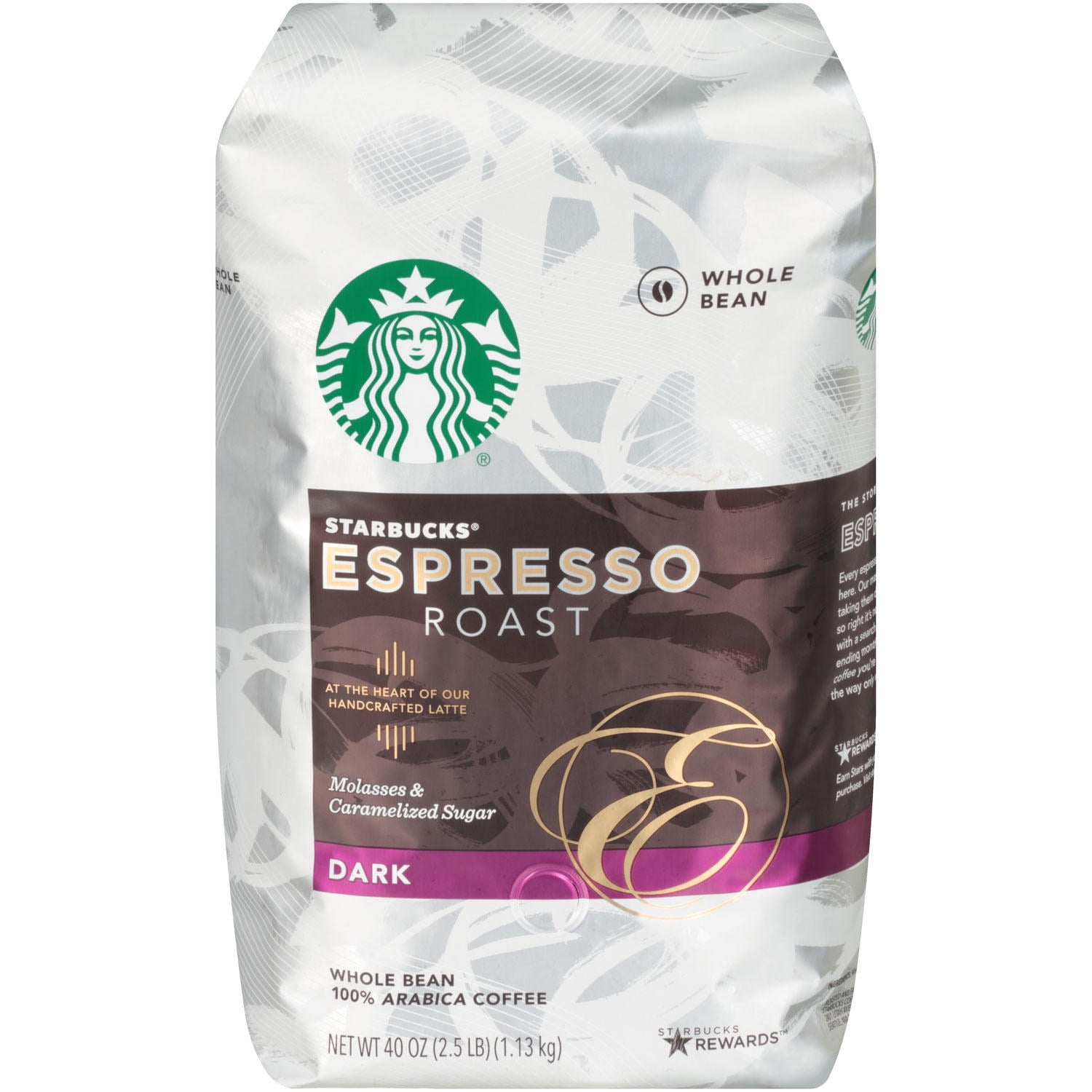 تطبيق مدينة 鍔  Starbucks Whole Bean Coffee, Espresso Roast Dark (40 oz.) - Walmart.com