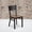 Cherry Wood Seat/Black Metal Frame, variant on Emma + Oliver Black Grid Back Metal Restaurant Chair - Cherry Wood Seat