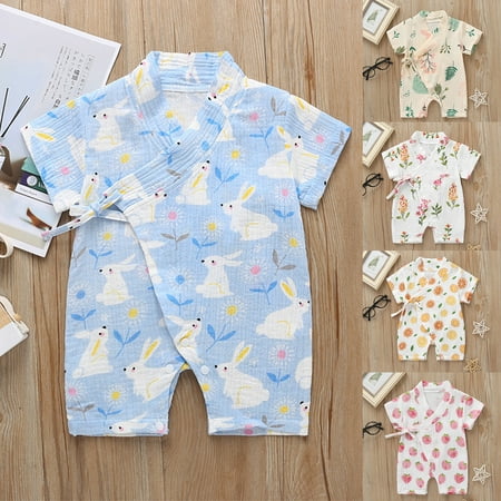 

Archer Jumpsuit V-neck Breathable Cotton Newborn Toddler Baby Short Sleeve Romper for Home