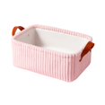 thumbnail image 2 of Large Capacity Baby Storage Basket, Corduroy Nursery Organizer with Handles for Toys, Clothes and Diapers, Soft Storage Bin for Baby Room, Birthday Gift Idea, 2 of 7
