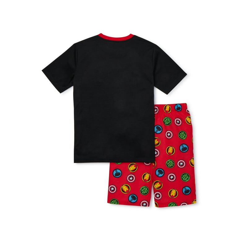 人気カラーの Avengers Boys 2-Piece Pant, Short Sleeve Short Exclusive Clothing