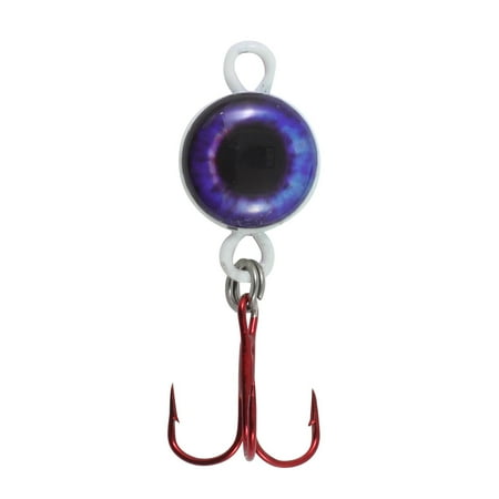 Northland Fishing Tackle Eye Ball Ice Fishing Spoon Baitfish Imitating Lure for Jigging Walleye Perch Crappie & More Rainbow 1/16 Oz 1 Pack