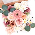 thumbnail image 1 of Flores artificiales para decoración de boda, ramo de novia, centros de mesa, decoración de flores, decoración del hogar, 1 of 5