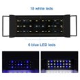 thumbnail image 3 of Hengda LED Acuario Iluminación Blanco + Azul Luz superior Acuario Impermeable 12W 30-50cm Dontodent Kuyhfg Sin marca, 3 of 5