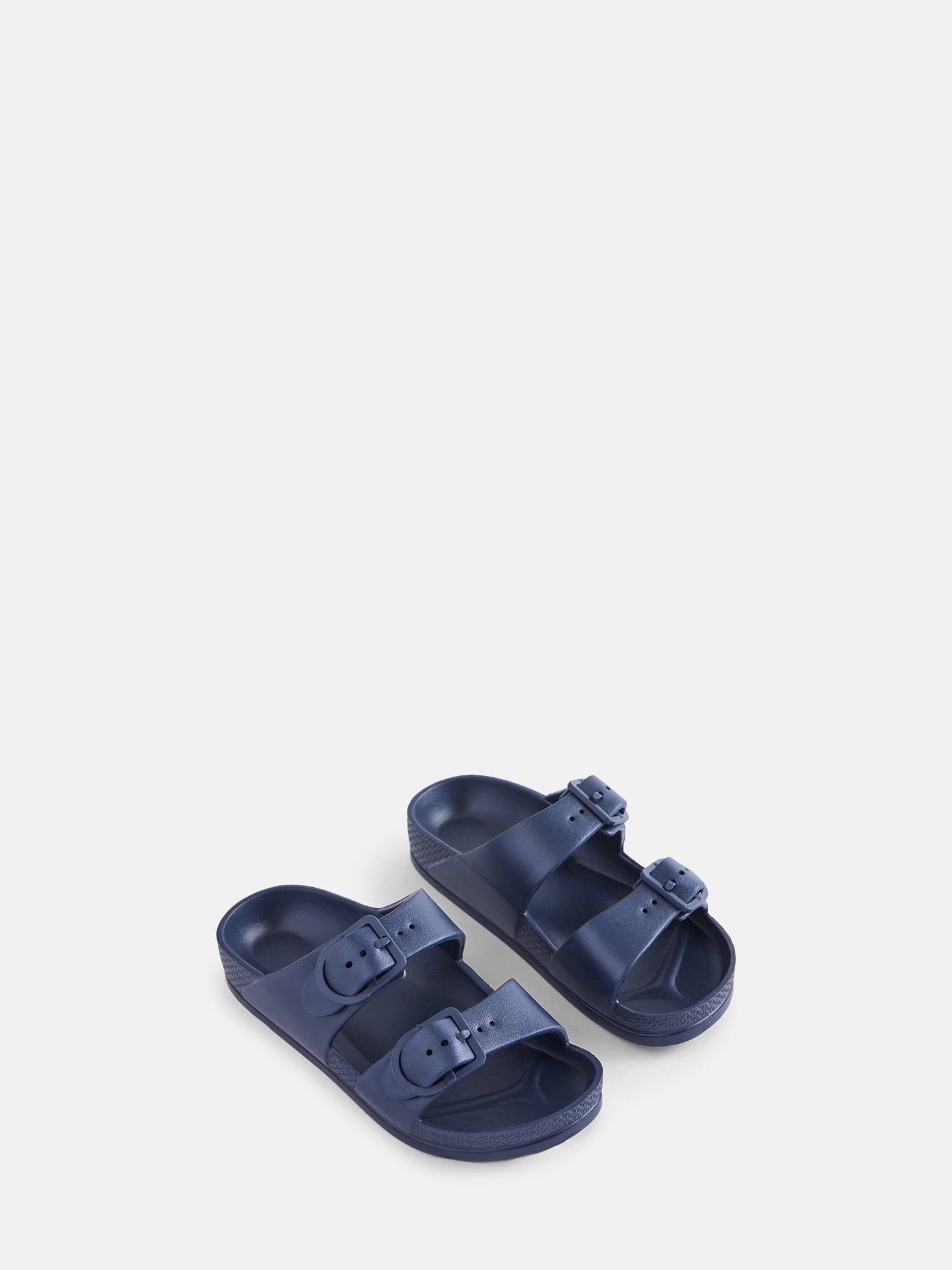 Wonder Nation Kids Two Buckle Footbed Slide Sandals
