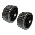 thumbnail image 3 of davian 2 Pcs Roue de Chariot Pliable Remplacement Pneu Chariot à Main Pneu Double Roulements Antidérapant Matériau PP PVC Adapté pour Chariots de Plage Tondeuse à Gazon Camping Chariot Utilitaire Jardin 12cmx5cm, 3 of 8