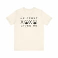 thumbnail image 3 of He First Loved Me Christian T-Shirt for Men and Women, Jesus XOXO Tee, Nails Thorn of Crowns Cross Shirt, Bible Tee, 3 of 48