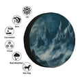 thumbnail image 4 of Naloa Mysterious Moonlit Mountains PVC Leather Spare Tire Wheel Cover Spare Tire Cover, for Car Truck SUV Camper Trailer Universal Fit(14-17in)-17 inch, 4 of 6