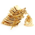 thumbnail image 1 of 100pcs 9x7cm Drawstring Pouch Wedding Favor Candy Container Jewelry Pouches Size S (Golden), 1 of 2