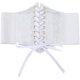 thumbnail image 1 of Cinturón de cuero con cordones estilo corsé blanco estilo bohemio vintage con lazo, elástico, ancho y moderno, a granel, 1 of 9