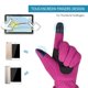 thumbnail image 4 of Guantes de invierno de forro polar térmico con pantalla táctil para andar en moto al aire libre, 4 of 8