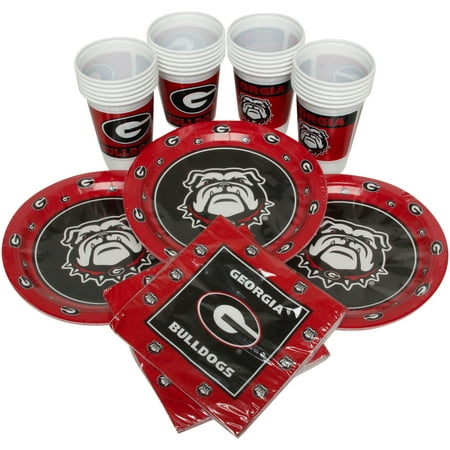 Georgia Bulldogs Party Pack for 24 - No Size