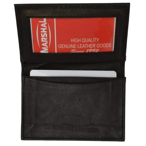 Genuine Leather Expandable Credit Card ID Business Card Holder Wallet 580 CF