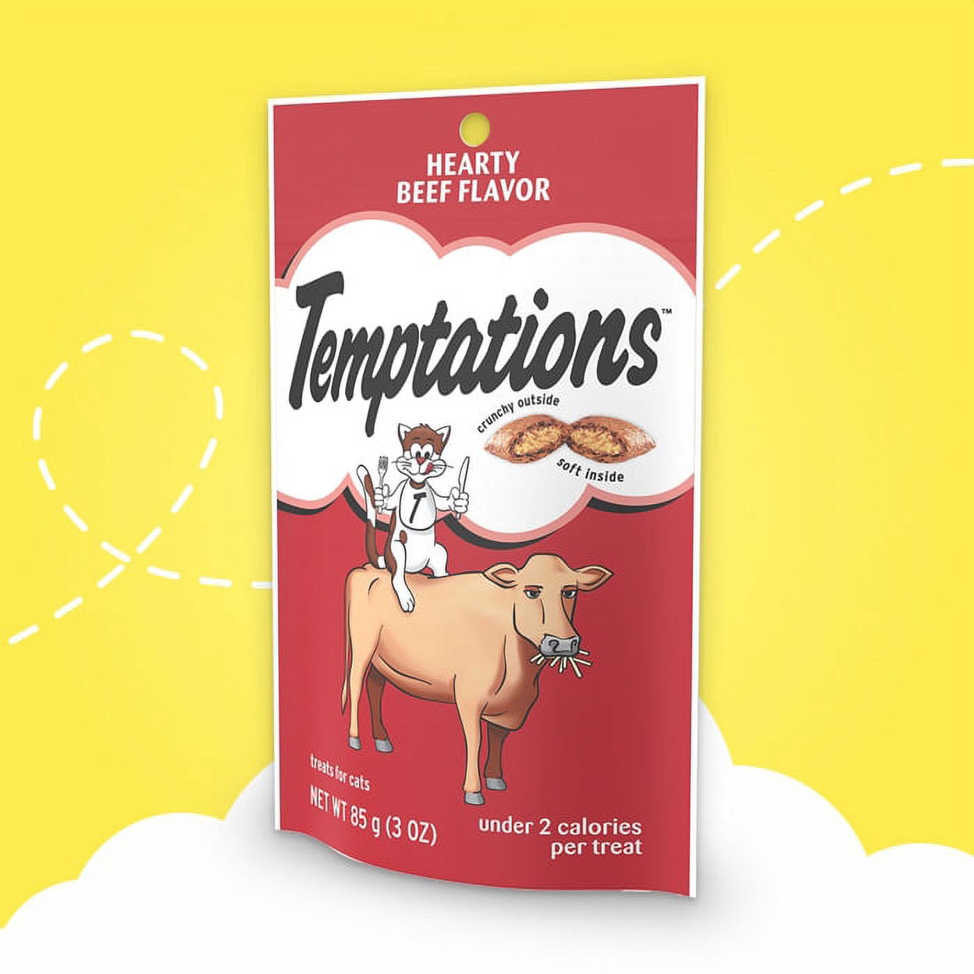 Temptation Classic Tasthttpy Cat Treats Variety Pack 8 Flavors ( Tantalizing Turkey, Chicken, Hearty Beef, Tuna, Creamy Dairy, Blissful Catnip,Savory Salmon, Seafood Medley) 3oz Each with Petlewa Box…