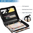 thumbnail image 3 of FORMRS Zipper Binder with Shoulder Strap 2-inch Ring 500 Sheet Capacity File Bag, Various Toasts, 3 of 5