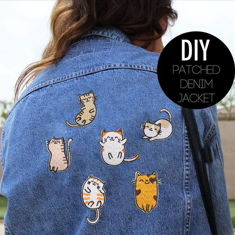 28 Pcs Iron On Patches Colorful Sew Iron on Patch Cute Chenille Embroidered  Patches Applique Patches for Clothing Fabric Jackets Jeans Repair Decor  Craft (Cute Style)