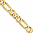 thumbnail image 1 of 14K Yellow Gold Jbsp's 5.25mm Flat Figaro Chain (24 X 5.25) Made In South Africa 1235-24, 1 of 5