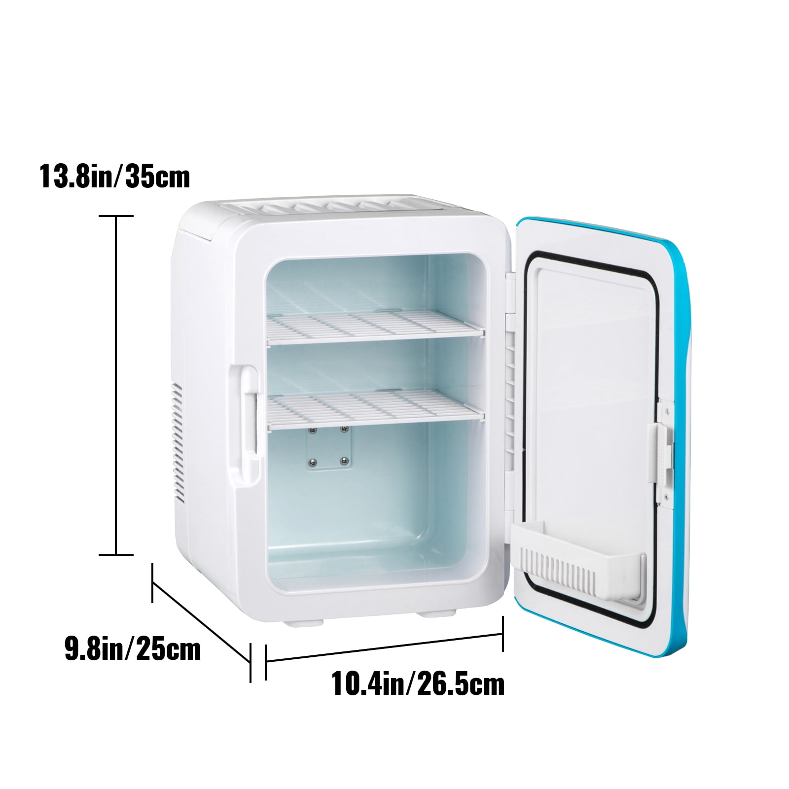 COSTWAY 10L Mini Kühlschrank Glastür, Skincare Fridge, AC/DC Mini Fridge  mit 3-stufige Helligkeit Touch-Screen-Spiegel, Mini Kühler und Wärmer für  Hautpflege und Kosmetik Lebensmittel : : Elektro-Großgeräte