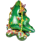thumbnail image 5 of Gran árbol de Navidad de pie, muñeco de nieve, Papá Noel, feliz fiesta navideña, escena de fondo, decoración, suministros, regalos para niños, 5 of 5