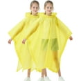 thumbnail image 6 of Rain Poncho for Kids(2 Pack) Waterproof Reusable EVA Raincoat One Size Rain Jackets for Children,Boys and Girls, 6 of 7