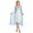 Blue, variant on Casual Nights Women's Satin 2 Piece Robe and Nightgown Set