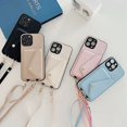 thumbnail image 7 of ZHaobin Crossbody Strap Lanyard Leather Phone Case for IPhone 12 Mini 16 15 14 Pro Max Wallet with Card Holder Cover (Blue,For IPhone 14 Plus), 7 of 7