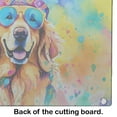 thumbnail image 5 of Golden Retriever Hippie Dawg Glass Cutting Board Large 12 in x 15 in, 5 of 5