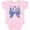 AD-Pink, variant on Inktastic Thyroid Cancer Awareness with Butterfly Ribbon Words Boys or Girls Baby Bodysuit