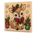 thumbnail image 6 of Pearl Kit, Christmas Wooden House Pearl Painting Kit with Frame, 3D Pearl Diamond Art Craft for Adults & Beginners, DIY Diamond Art Kits with Frame, Christmas Wall Art Decor Gift, 7.87in, 6 of 8