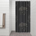 thumbnail image 3 of Gothic Shower Curtain - Dark Celestial Moon & Star Print, Mystical Cosmic Theme Bath Decor, Waterproof Polyester, 36"Wx72"L, Goth Aesthetic Gift, 3 of 5