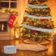 thumbnail image 1 of Adornos navideños, adornos para árboles de Navidad, regalos navideños, tela brillante, cinta navideña en polvo, material decorativo para lazos, cinta de seda decorativa con tejido lateral navideño., 1 of 6