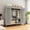 grey, variant on Heavy Duty Freestanding Wardrobe, Magnetic Door Portable Closet, 1000lbs Load, Brown, 49.2''×20.5''×67''