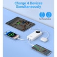 thumbnail image 5 of JIUMESS 20000mAh Power Bank with Cables 22.5W Fast Portable Charger Compatible for iPhone, Android, 5 of 10