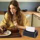 thumbnail image 1 of Woven Tissue Box Leather Elegant Household Napkin Case Sophisticated Premium Scandinavian Style Drawer For Home Car Restaurant Use Deals Of The Day Clearance, 1 of 8
