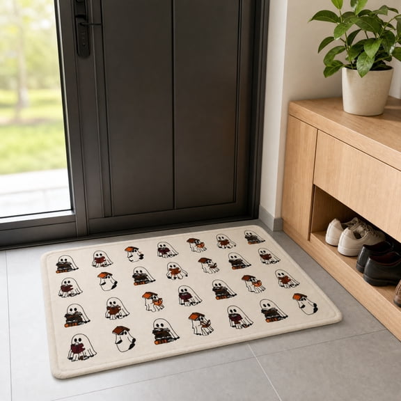 Halloween Front Door Mat Outdoor Indoor Entryway Rug Welcome Floor Mat For Front Porch Patio Home Entrance Decor