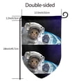 thumbnail image 7 of Wukai Cat Astronaut Print Garden Flag 12.5x18 Inch Double Sided Sun-resistant Rain-resistant, Wrinkle-resistant Colorfast(Only Flag), 7 of 7
