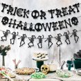 thumbnail image 5 of Halloween Decor - Household Pendant - Halloween Pull Flag - Halloween Banner Set Trick Or Burlap Banner Hanging Halloween Bskeleton Banner Bunting Garland Halloween Party Decorations Supplies, 5 of 7