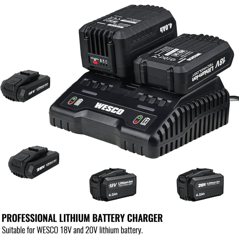 Wesco drill battery charger hotsell