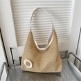 thumbnail image 5 of Bolsa De Hombro Bolsa de mujer, Bolsa de mano, Bolsas de paja, Bolsa de mano de verano tejido, Bolsa de mano grande para playa, blanco Sywqhk Para Estrenar, 5 of 5