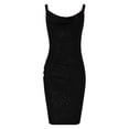 thumbnail image 4 of Prix Spécial, Robe Débardeur d'Été Décontractée pour Femme à Imprimé Losanges Sans Manches pour la Plage, les Vacances et par Temps Chaud, Ajustement Réglable/95 % Polyester, 5 % Élasthanne, Noir, Sopatenor, 4 of 8