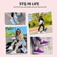 thumbnail image 2 of Zapatos STQ para mujer, atletismo, color morado, talla 8.5, 2 of 9
