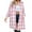 003 Pink, variant on Hvot&aat Women Autunm And Winter Plaid Printed Long Sleeve Tops Turn-down Collar Suit Cardigan Woolen Coat With Pocket