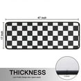 thumbnail image 5 of Kitchen Rugs Sets Of 2,Black and White Checkered Pattern Anti Fatigue Kitchen Mat Rugs Non Slip Washable,Decorative Kitchen Floor Mats for Kitchen,Sink,Laundry,17"x47"+17"x47", 5 of 5