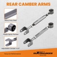 thumbnail image 4 of Maxpeedingrods Ensemble de 2 Bras de Commande de Carrosserie Arrière Réglables pour Dodge Journey 2009 et 2010, 4 of 6