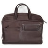 Scully Western Computer Briefcase Leather Nylon Zip Closure 104-33