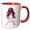 Red/White, variant on 3drose, Virtual Girl Using Interactive Goggles, 11oz Two-tone Red Mug