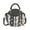 Snake Charcoal, variant on Camille Women's Crossbody Bag, Snakeskin Vegan Leather Round Shoulder bag by Mia K - Fuchsia
