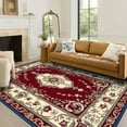 thumbnail image 3 of 71x98in patio carpet outdoor big carpet for living room arrel speckled wool-blend area rug big area rug retro area rug, 3 of 10
