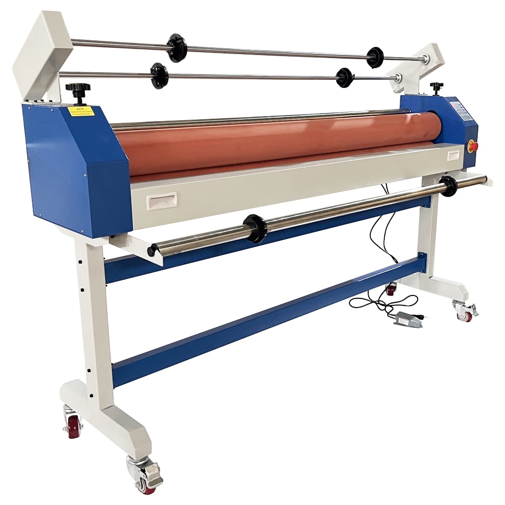63" Electric Manual Semi-Auto Cold Laminator Auto Back Paper Peel Ad Photo Laminating Machine
