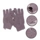 thumbnail image 3 of Exfoliating Bath Gloves DualSided Reversible Design Stretchy Fit Body Scrub for Men and Women Purple, 3 of 4
